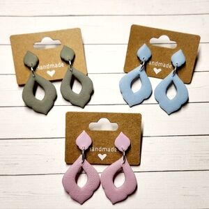 Handmade Teardrop Earrings Set